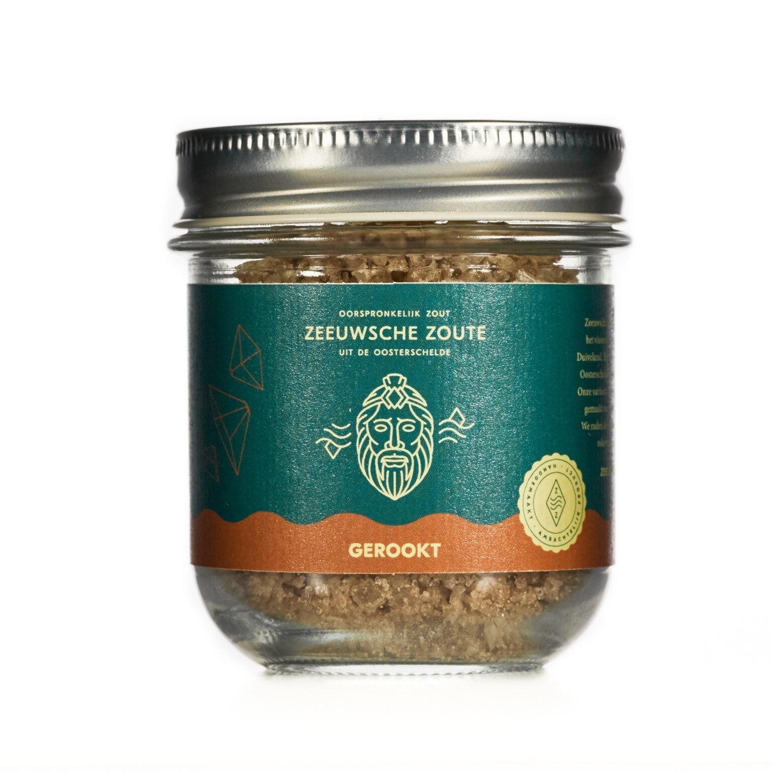 Zeeuwsche Zoute - Glazen pot Gerookt 100gr Zeeuwsche Zoute