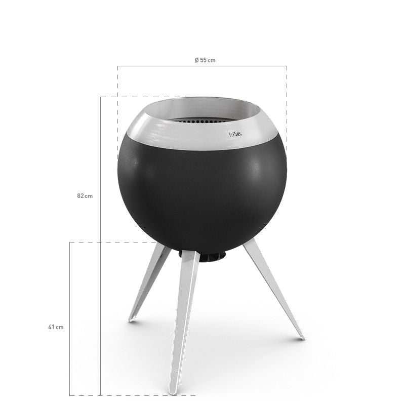 MOON 55 Vuurkorf – Hoog of laag rookvrije Design Vuurhaard Höfats