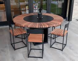 Caspero Design Teppanyaki met afzelia houten omranding Caspero Design