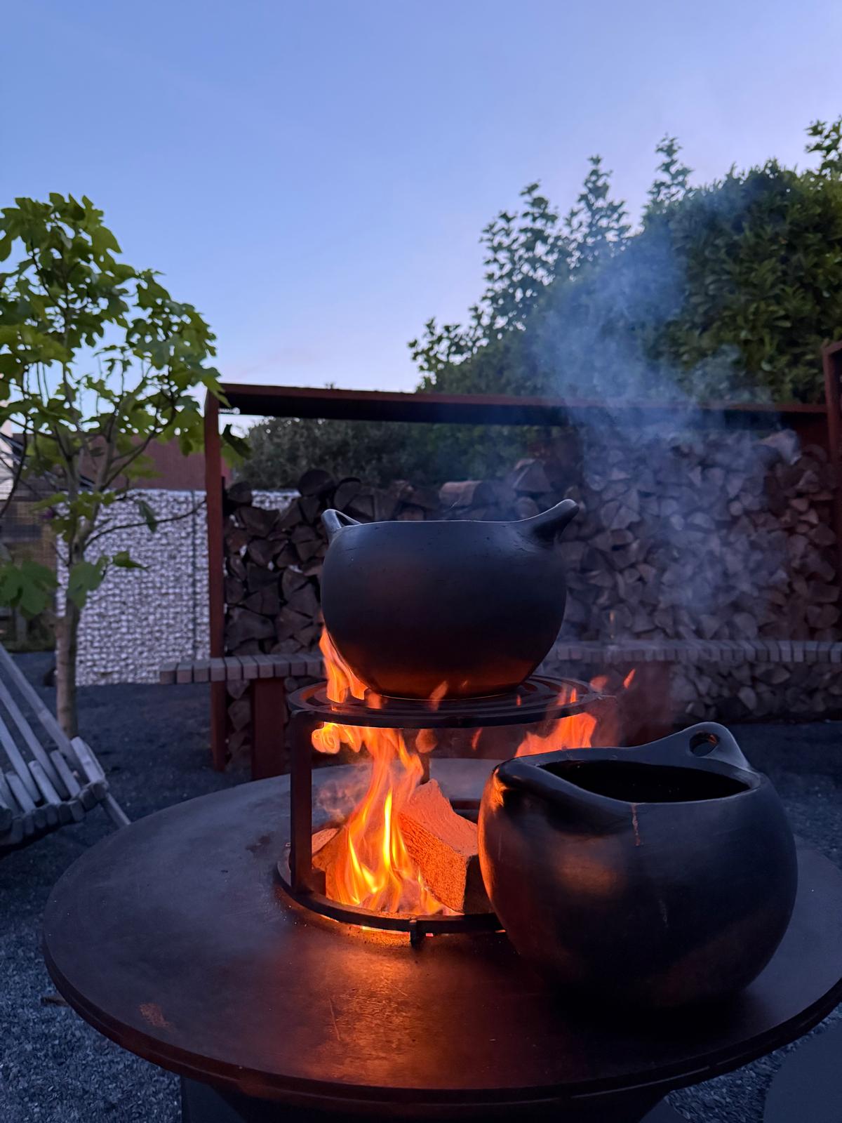 Chuck open-vuur plancha voor 2 of meer Chuck