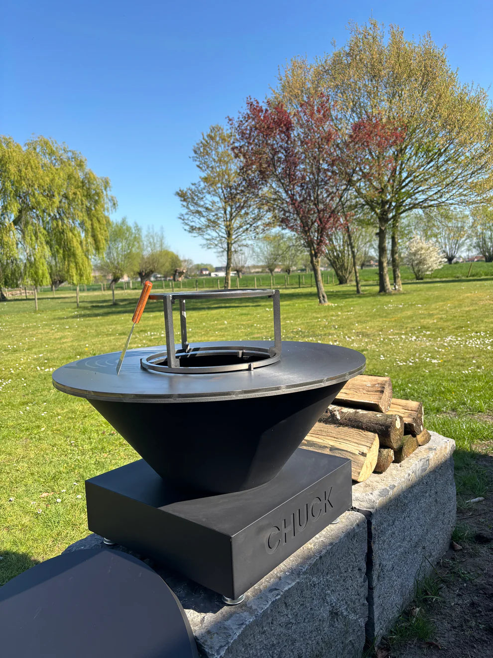 Chuck open-vuur plancha voor 2 of meer Chuck