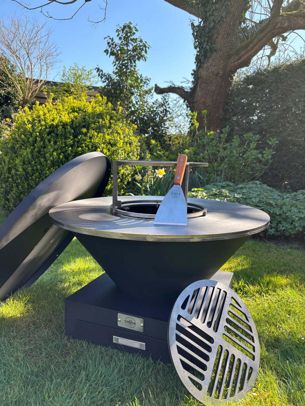 Chuck open-vuur plancha voor 2 of meer Chuck