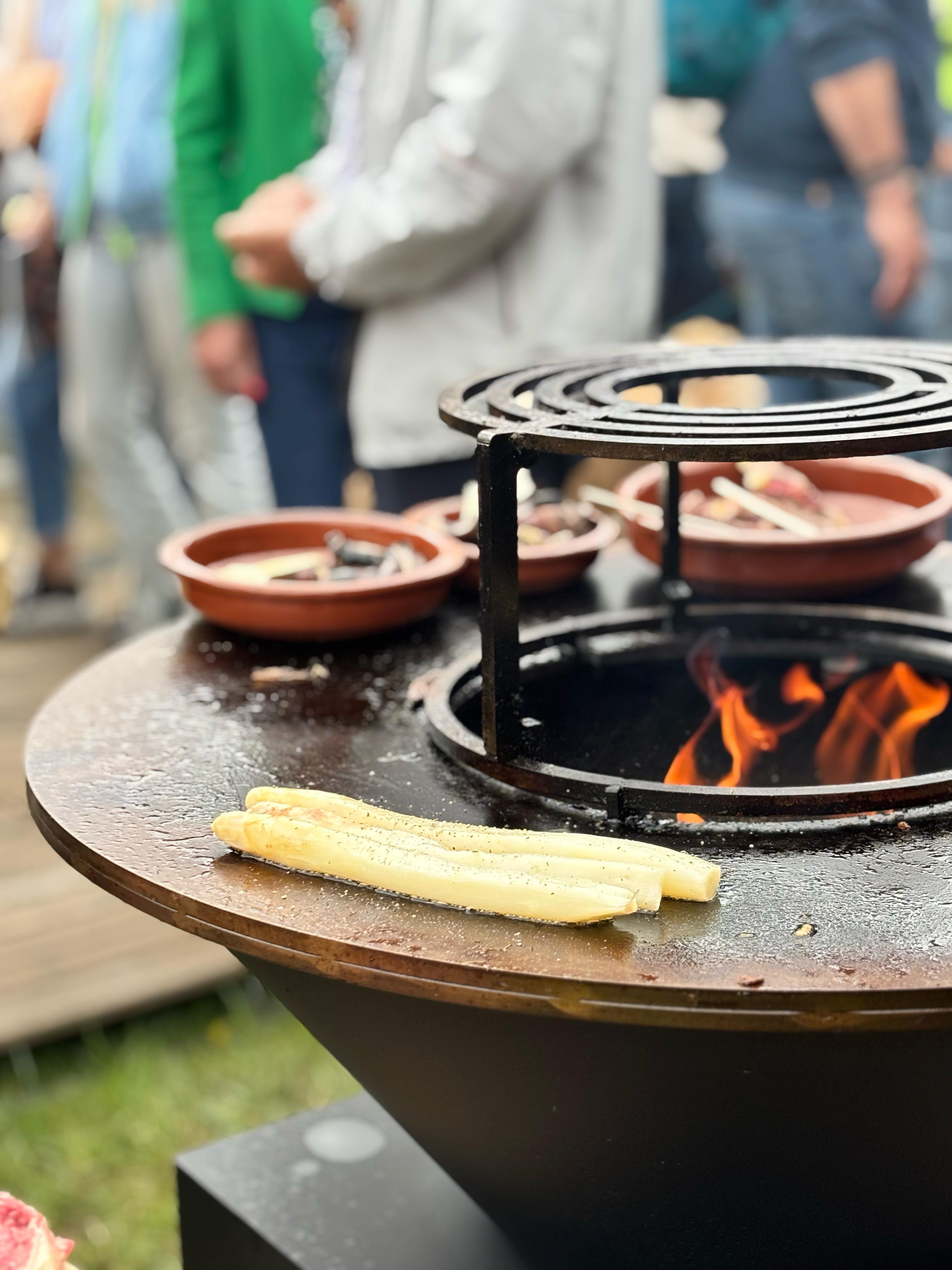 Chuck open-vuur plancha voor 2 of meer Chuck