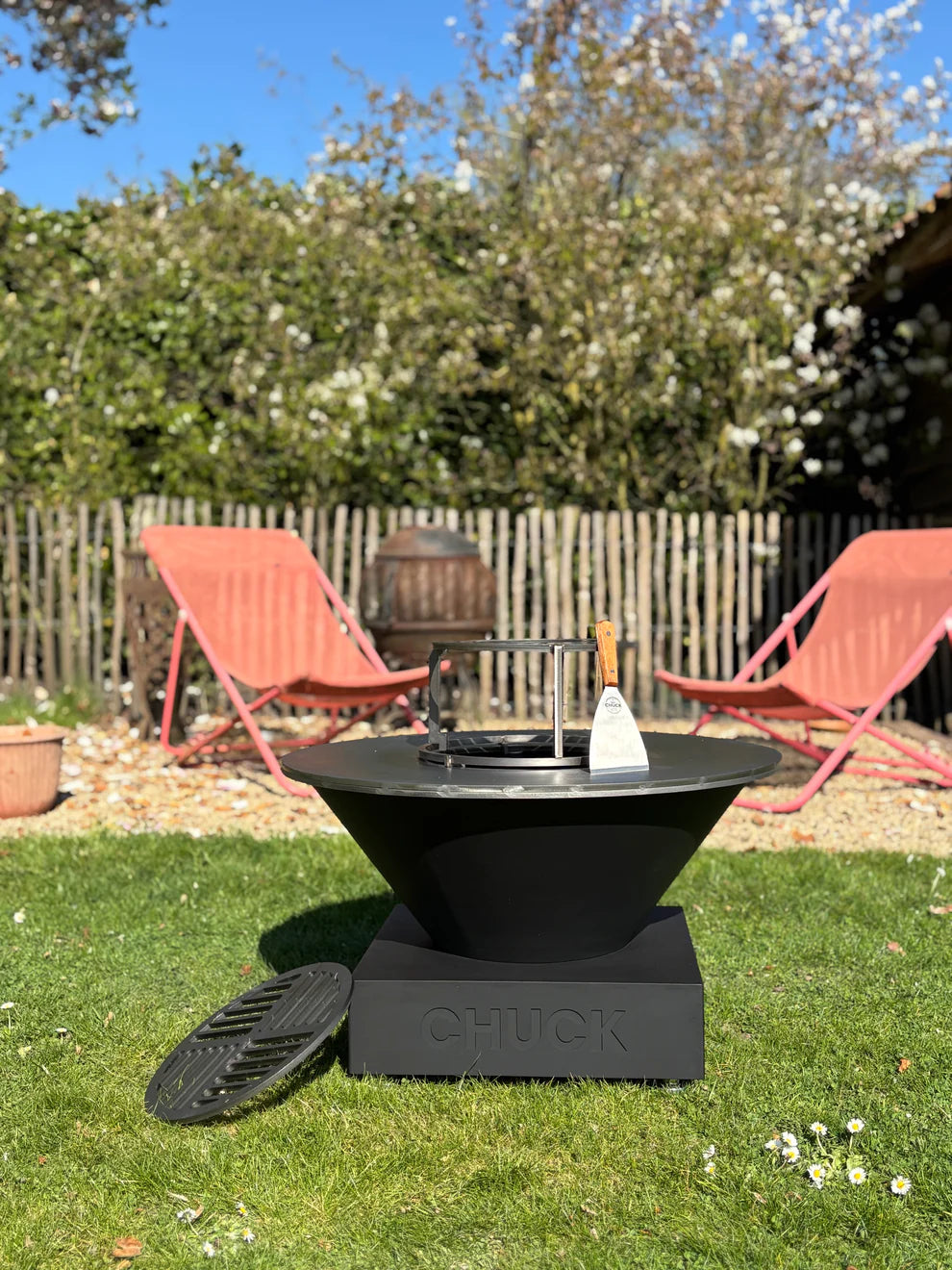 Chuck open-vuur plancha voor 2 of meer Chuck