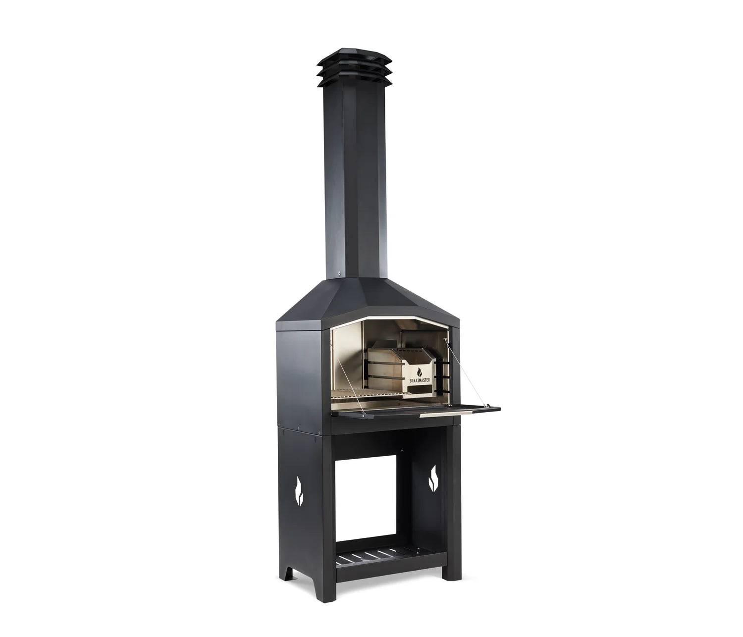 FS Single black complete opstelling Braaimaster