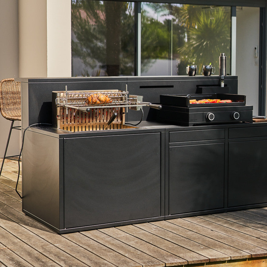 Forge Adour Grill 918.66 | RVS Houtskool Grill met Spit Forge Adour