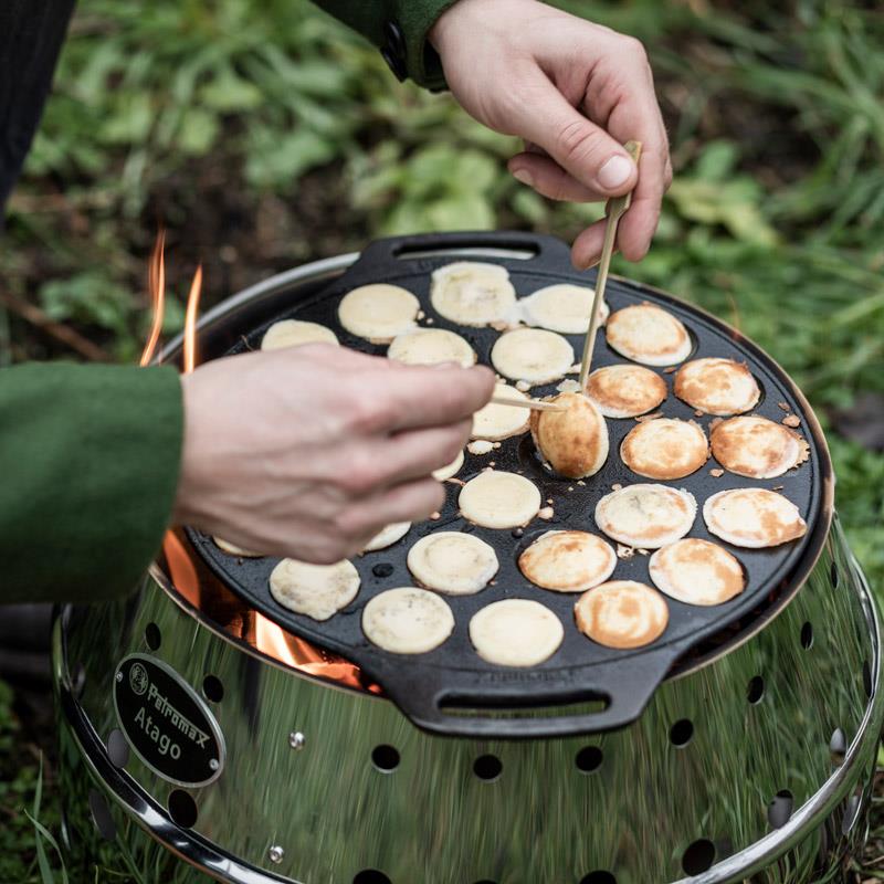 Gietijzeren Poffertjes Pan – 30 Poffertjes tegelijk Petromax