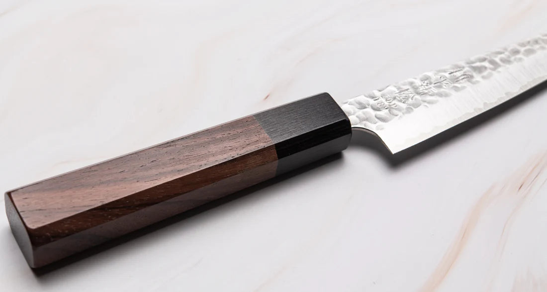 Japans Vakmanschap keuken mes 135mm Kouhei-Shinmatsu Petty Silver 135mm Braainest