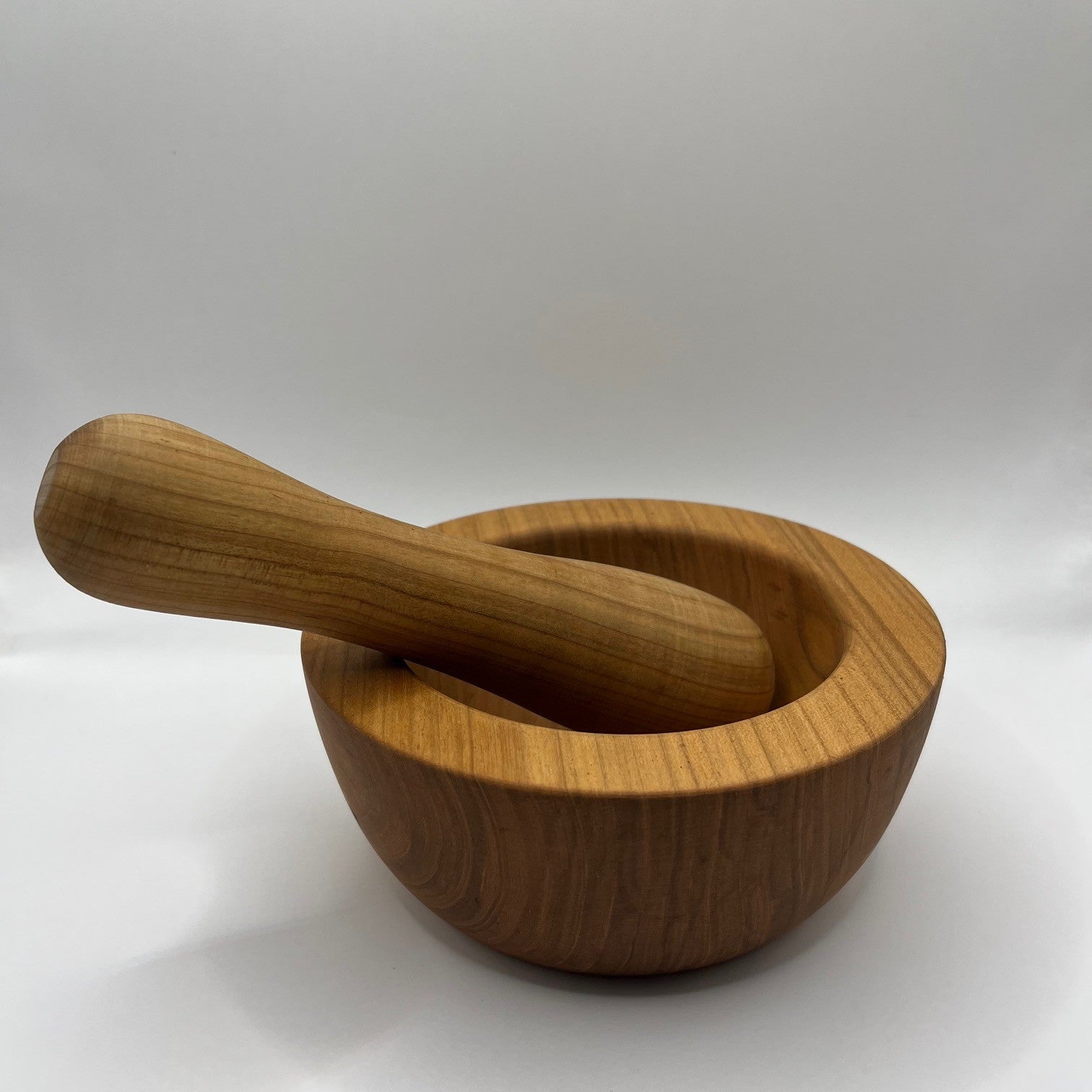Houten kruiden Vijzel 16cm Diameter Braainest