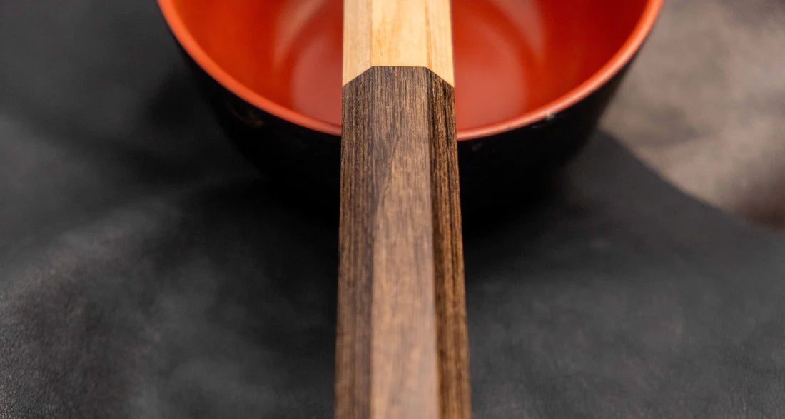 Multifunctioneel Japans Keukenmes 150mm Kotetsu Petty VG-10 Damascus Braainest