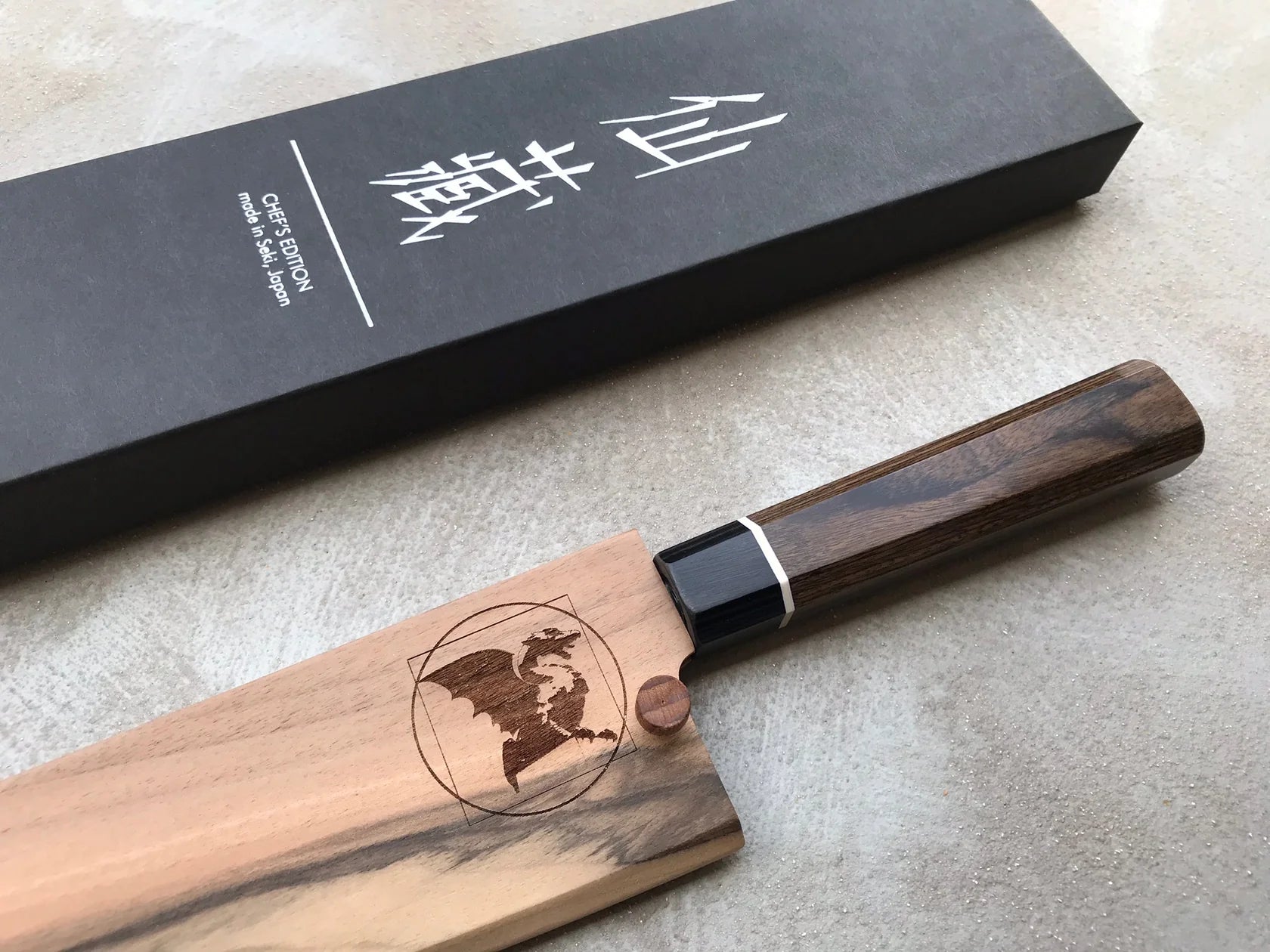 Bunka Black Damascus 165mm Japans Koksmes Braainest