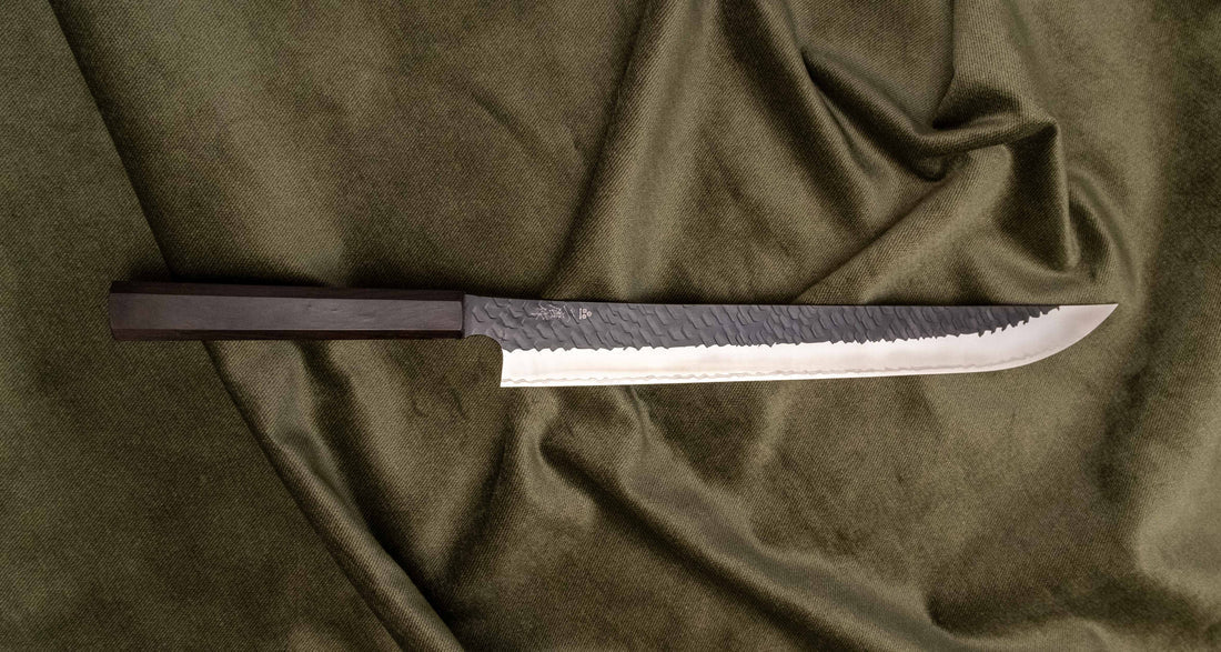 Nigara Sakimaru Sujihiki Mes – SG2 Kuro-uchi 300mm Ebony Braainest
