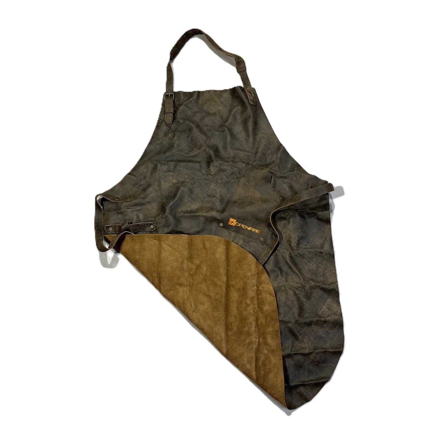 Openfire lederen bbq schort lang OpenFire