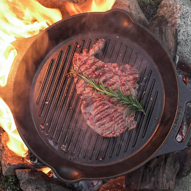 Petromax Gietijzeren grill skillet 2 handvaten 30cm Petromax