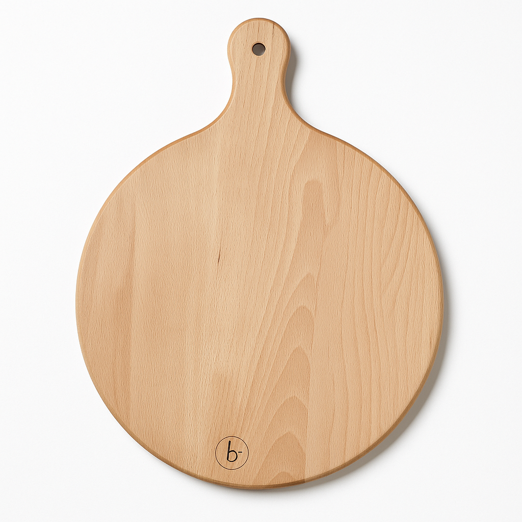 Pizza plank hout | Ronde tapas & serveerplank met handvat Braainest