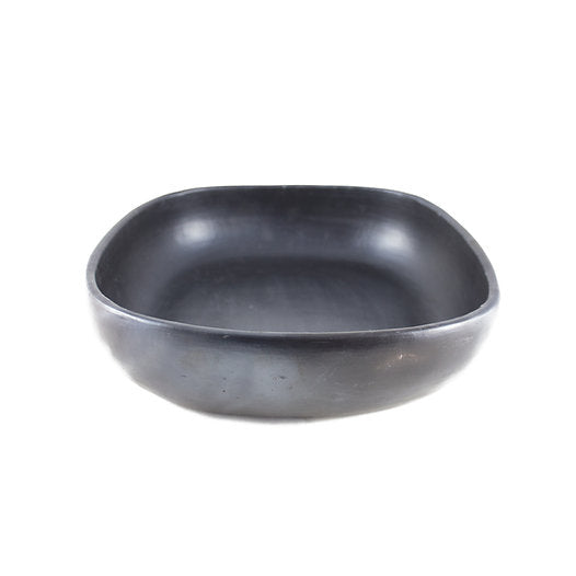 Square Oven Dish Black Pottery