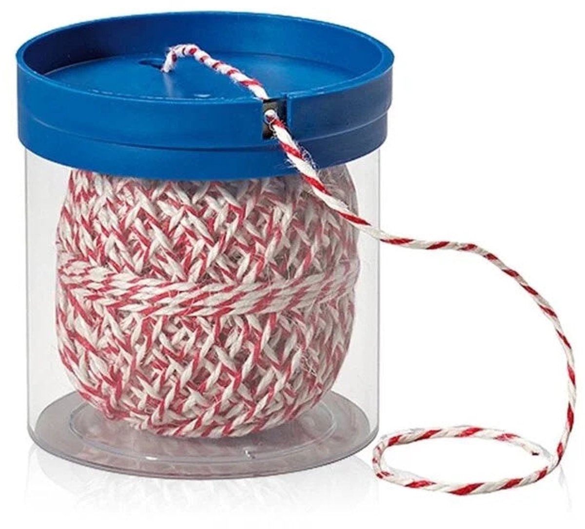 Slagerstouw in Box met Snijder 100m Rood-Wit Braainest