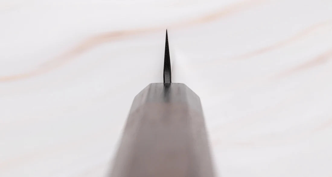 Uitmuntend Japans mes Kouhei-Shinmatsu Petty Black 135mm Braainest