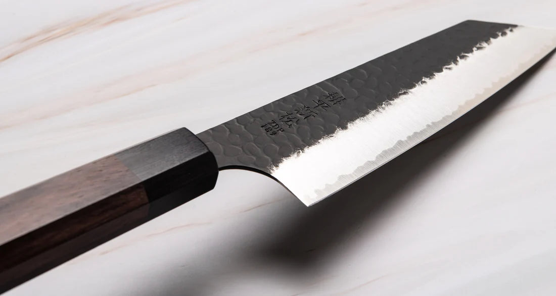 Uitmuntende Japanse Keukenmes - Kouhei-Shinmatsu Bunka Black 200mm Braainest