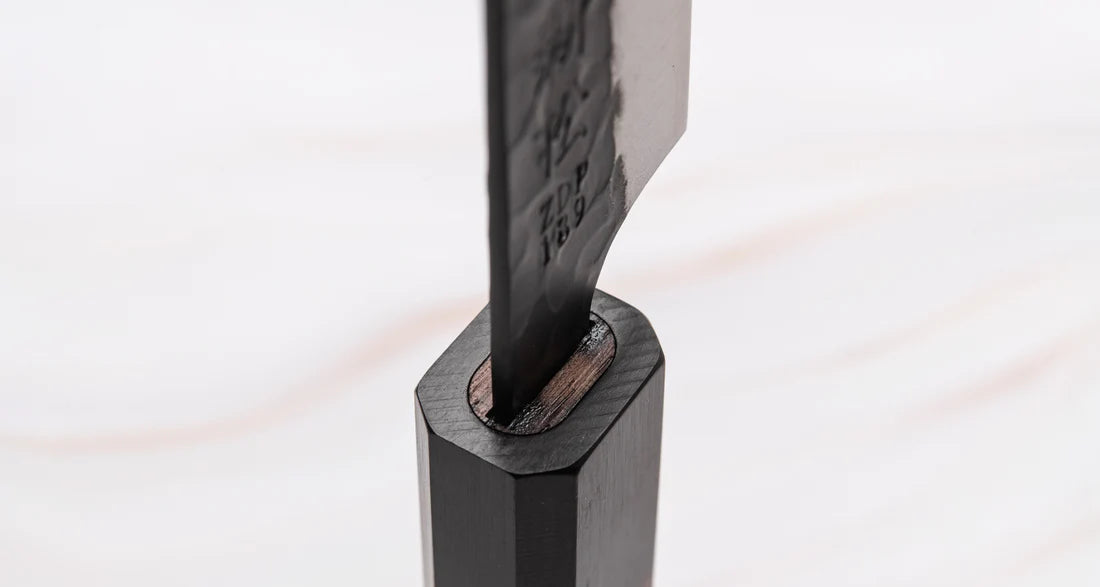 Uitmuntende Japanse Keukenmes - Kouhei-Shinmatsu Bunka Black 200mm Braainest