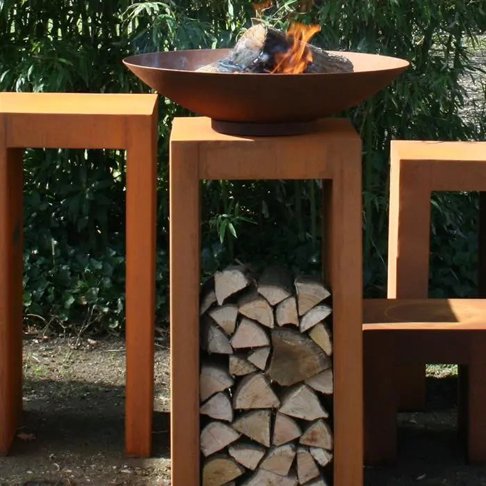 Vuurnest Stalen Vuurschaal | Moderne Vuurplaats voor de Tuin Braainest