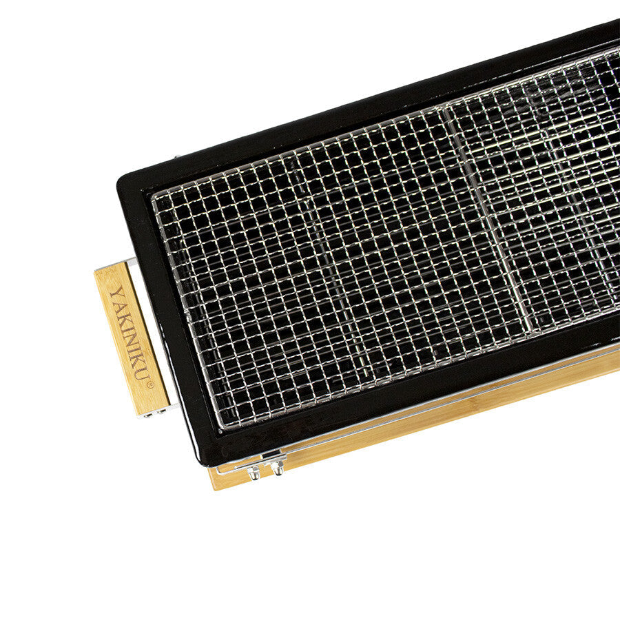 YAKINIKU Shichirin Rectangle Keramiek RVS LARGE Yakiniku