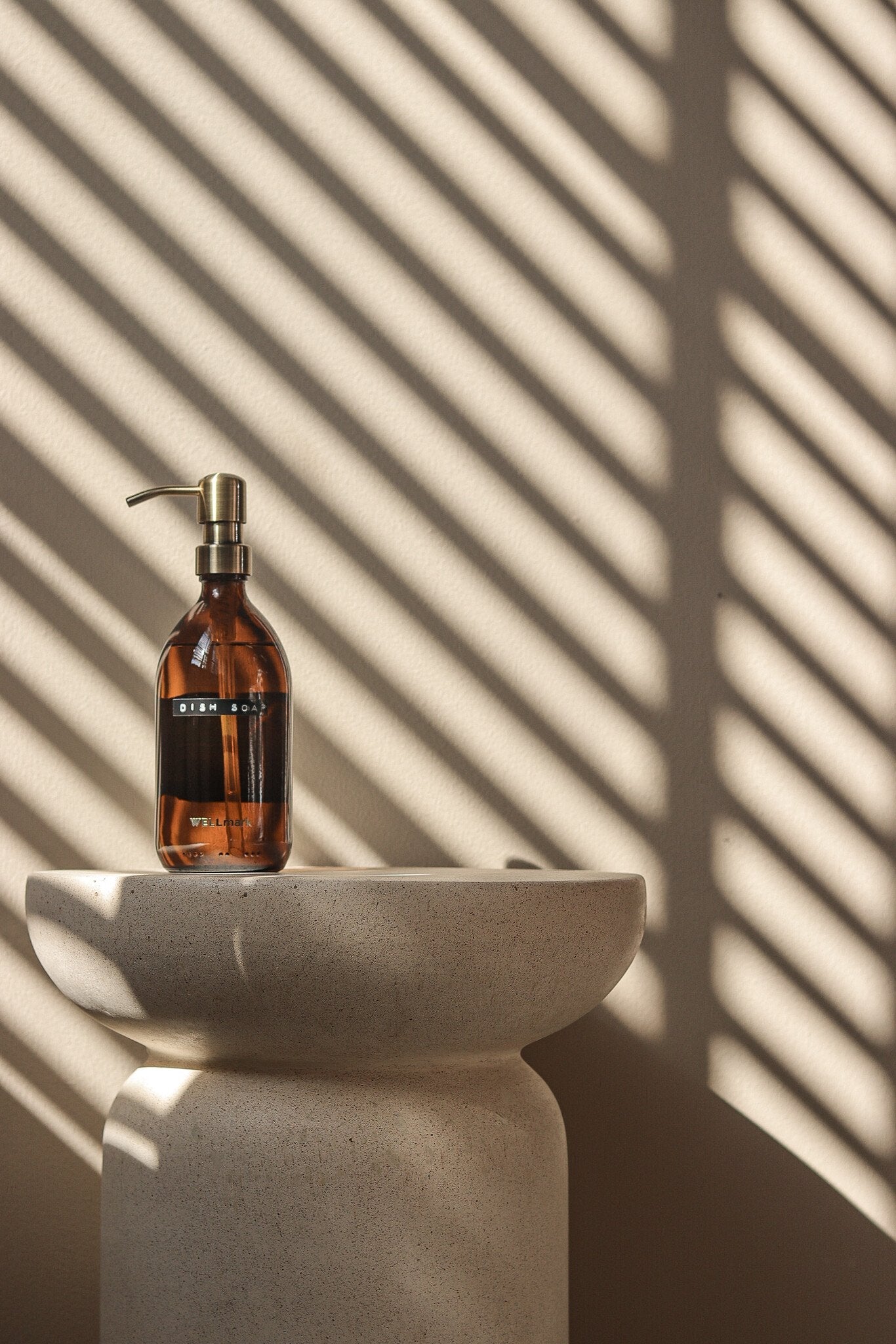 Wellmark Dish Soap Amber/Brass Bamboo 500ml Wellmark