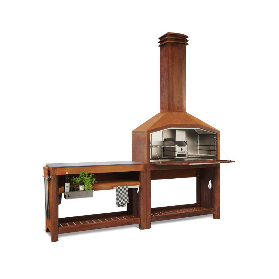 FS Duo corten complete opstelling Braaimaster