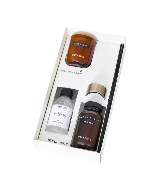 Wellmark Giftset Cedarwood Home Fragance Set Wellmark