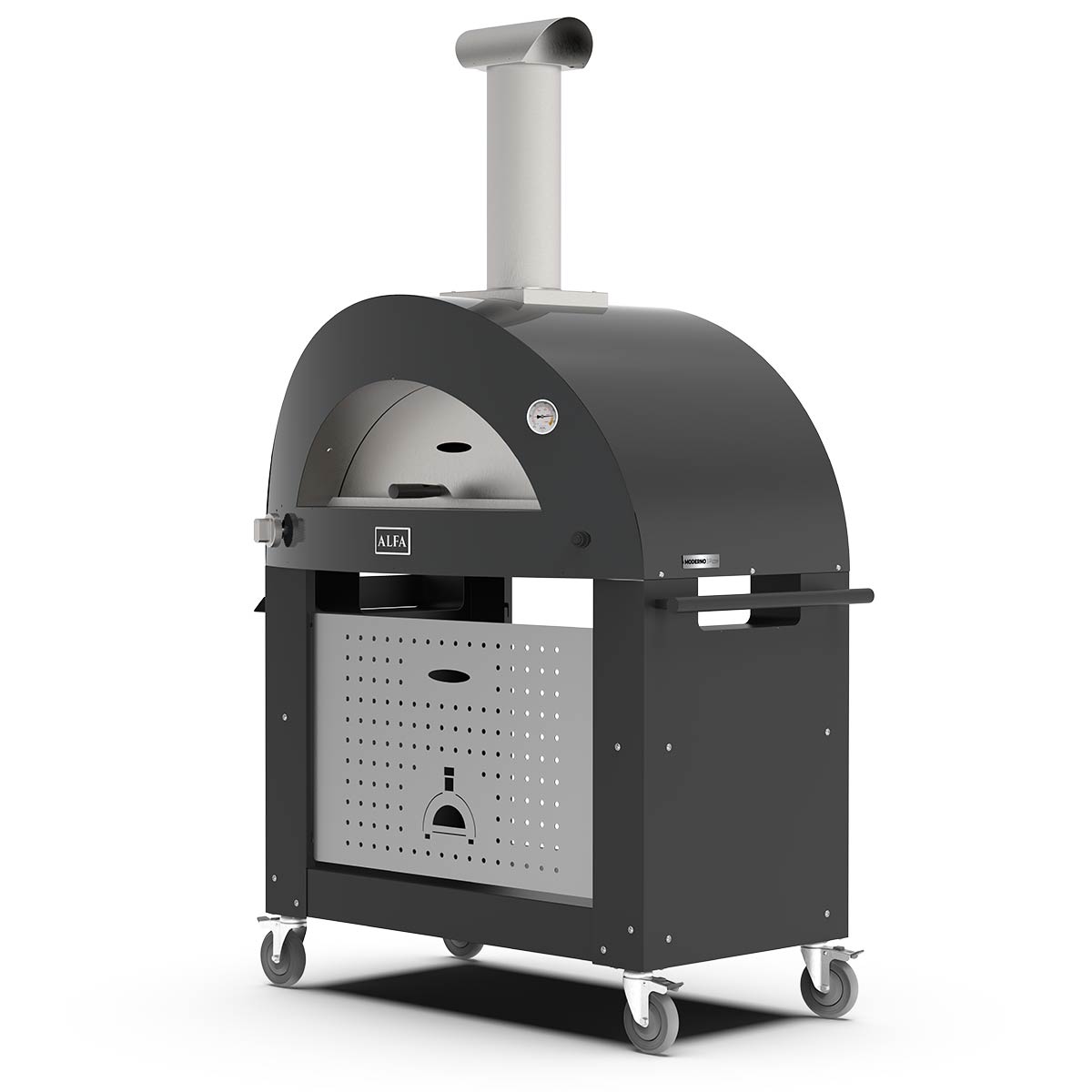 Alfa Forno 3 Pizze Pizza Oven Hybride Buiten - MODERNO Alfa Forni