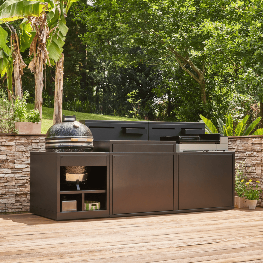 Plancha Module met Barblad Zwart Staal - Forga Adour Forge Adour