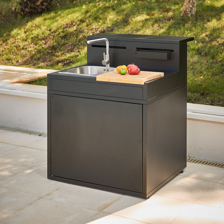 Spoelbak Module met Barblad Zwart Staal - Forge Adour - Gemonteerd Forge Adour