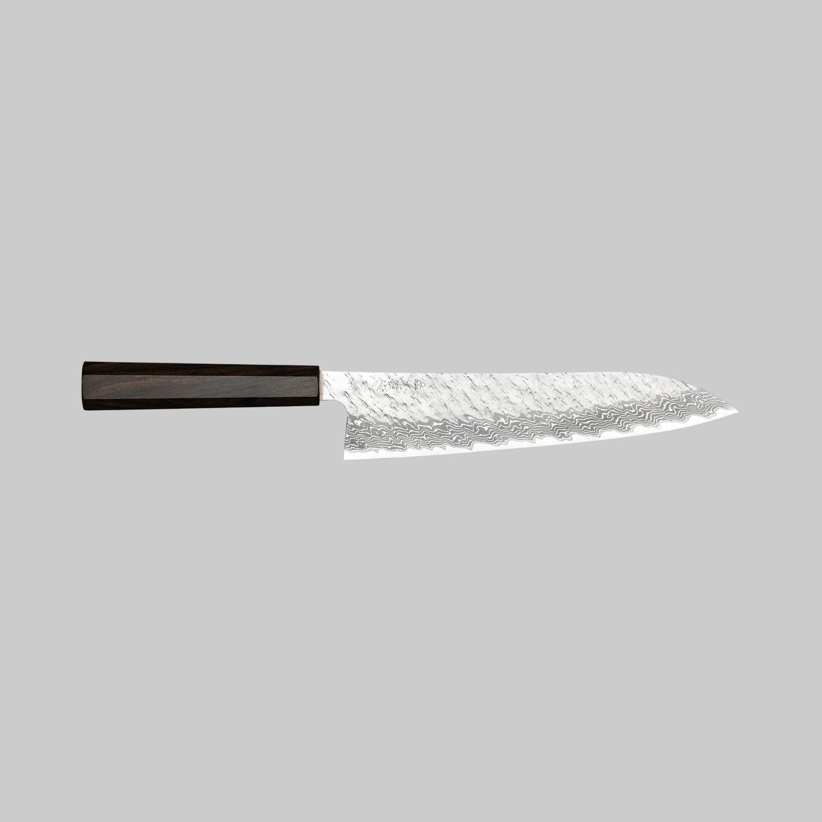 Nigara Gyuto VG-10 Damascus Tsuchime 240mm Mes Braainest