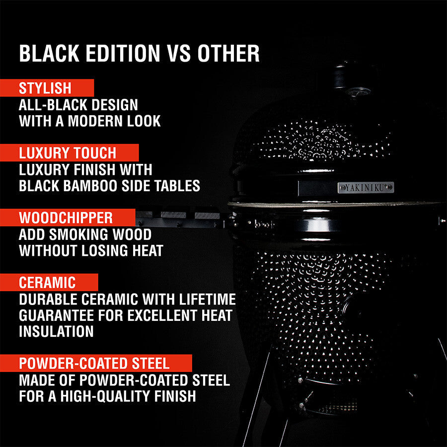 YAKINIKU LARGE 19"Kamado solo basic - BLACK EDITION Yakiniku