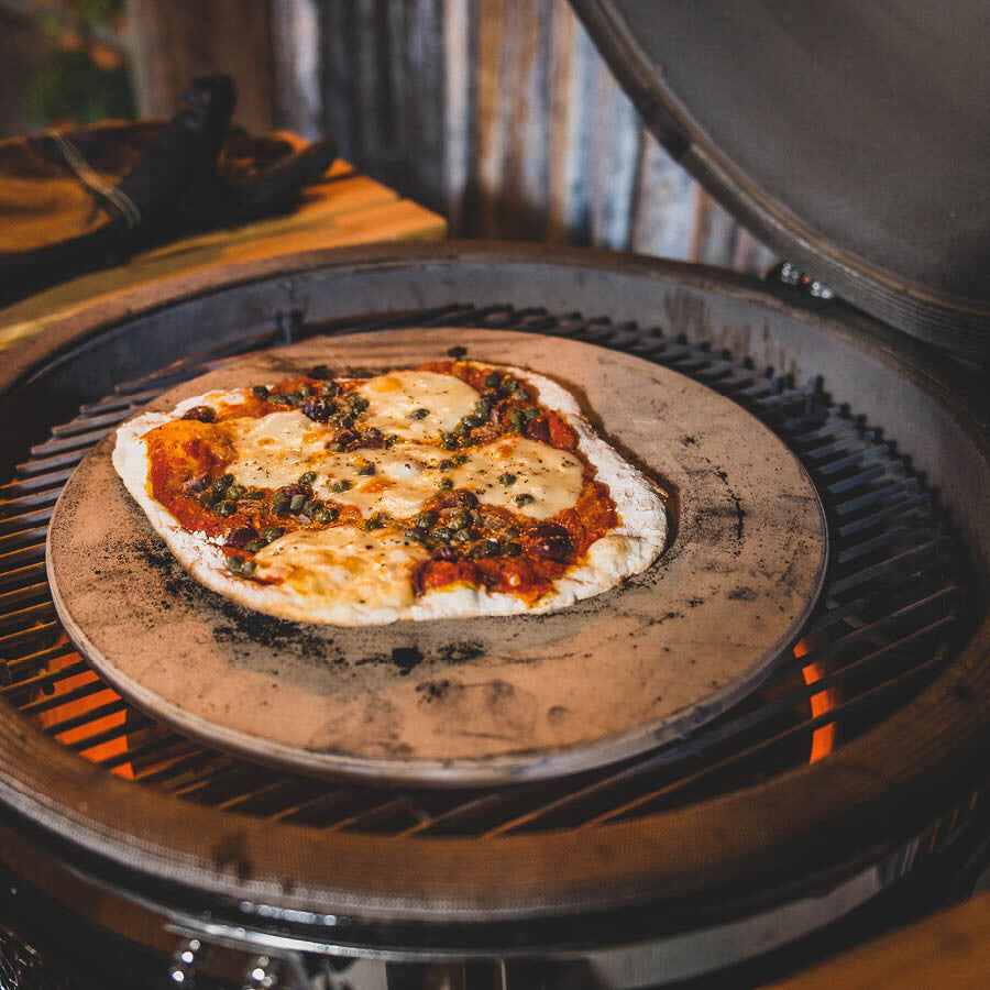 YAKINIKU Pizzasteen – Kamado pizza steen MINI t/m XL Braainest