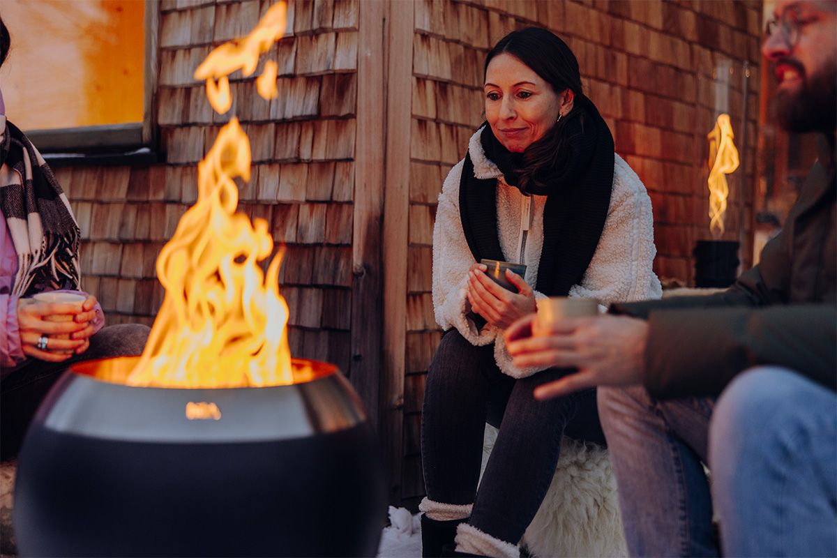 MOON 45 Vuurkorf Hoog & Laag – Rookvrij Design in Zwart of Zilver Höfats
