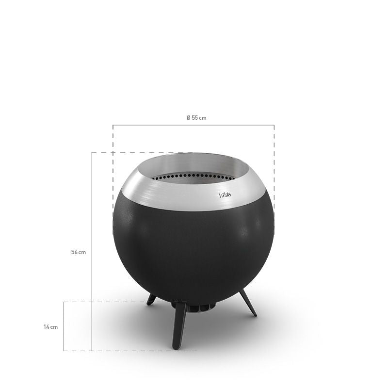 MOON 55 Vuurkorf – Hoog of laag rookvrije Design Vuurhaard Höfats