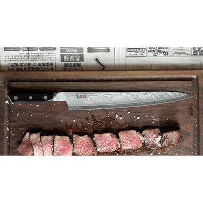 Mcusta Slicer VG-10 Black Damascus 270mm Mes Braainest