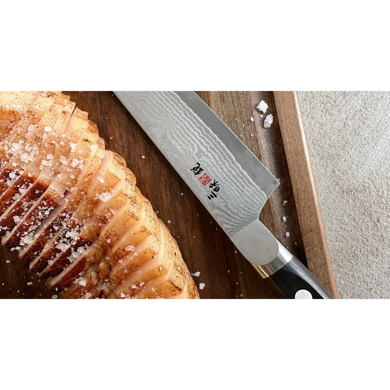 Mcusta Slicer VG-10 Black Damascus 270mm Mes Braainest