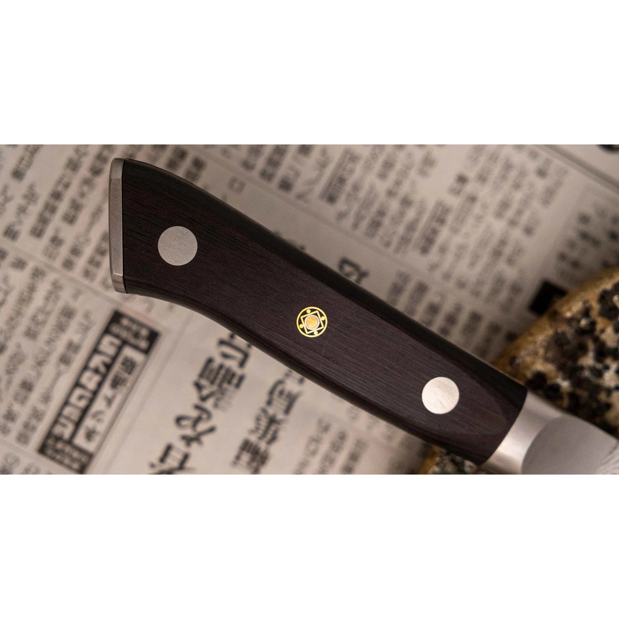 Mcusta Slicer VG-10 Black Damascus 270mm Mes Braainest