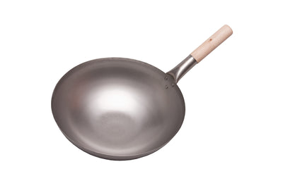 Wok BBQ – MONOLITH Stalen Wok met Houten Handvat Monolith