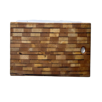 Ambachtelijk snijplank van gemengd hout – 39 x 20 cm Braainest