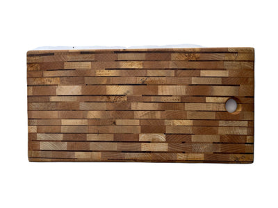 Ambachtelijk snijplank van gemengd hout – 39 x 20 cm Braainest