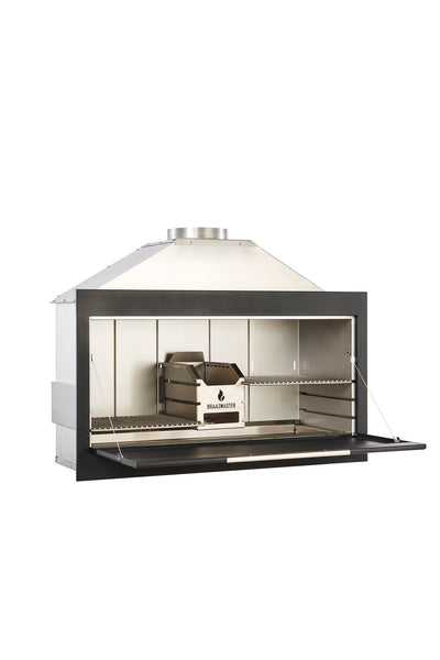 Braaimaster Build In Duo Black RVS Braaimaster