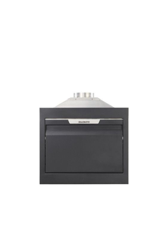 Braaimaster Build In Single Black RVS Braaimaster