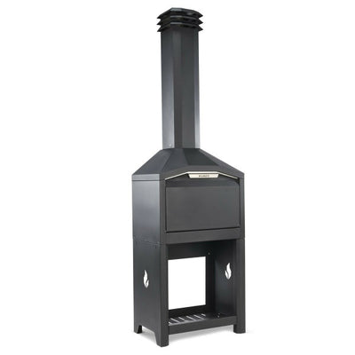 Braaimaster FS Single Black RVS Braaimaster