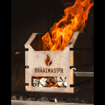 Braaimaster Build In Duo Black RVS Braaimaster