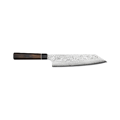 Suncraft Bunka Black Damascus 200 mm – Veelzijdig Japans Keukenmes Braainest