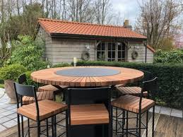 Caspero Design Teppanyaki met afzelia houten omranding Caspero Design