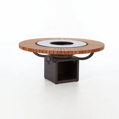 Caspero Design Teppanyaki met afzelia houten omranding Caspero Design